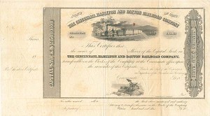Cincinnati, Hamilton and Dayton Railroad Co. - Stock Certificate